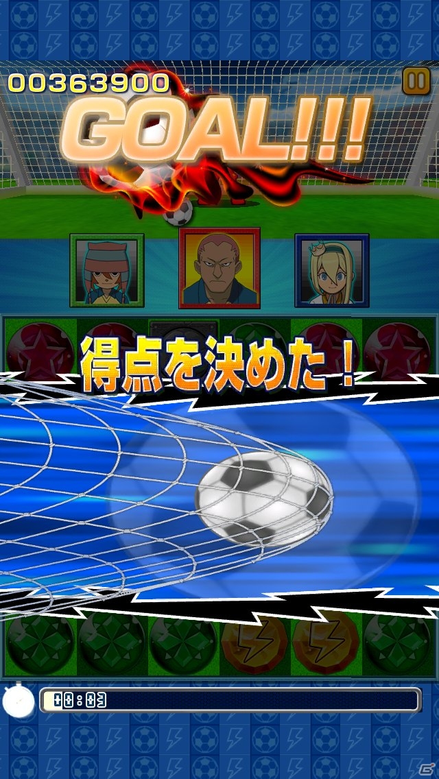 サッカー形式の一筆書きアクションパズルゲーム「LINE パズル de イナズマイレブン」がLINE GAMEで配信の画像3