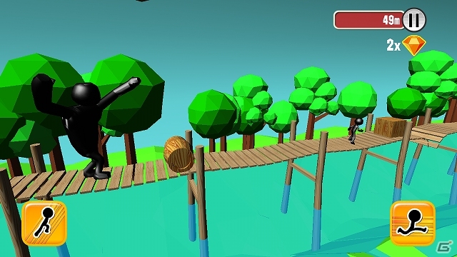 Android「巨人襲来！進撃の逃亡」が配信開始―リッチな3Dグラフィックで描かれる巨人から力の限り逃げ続ける逃亡ランゲームの画像3