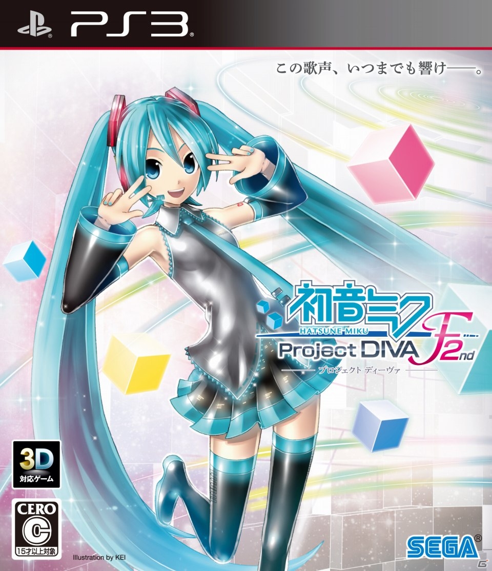 PS3/PS Vita「初音ミク -Project DIVA- F 2nd」初回同梱特典が同作のダウンロード版をお買得価格で購入できる「とどけ、ひびけコード」に決定―パッケージ画像も公開の画像1