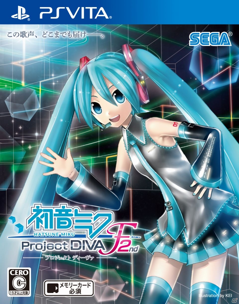PS3/PS Vita「初音ミク -Project DIVA- F 2nd」初回同梱特典が同作のダウンロード版をお買得価格で購入できる「とどけ、ひびけコード」に決定―パッケージ画像も公開の画像2