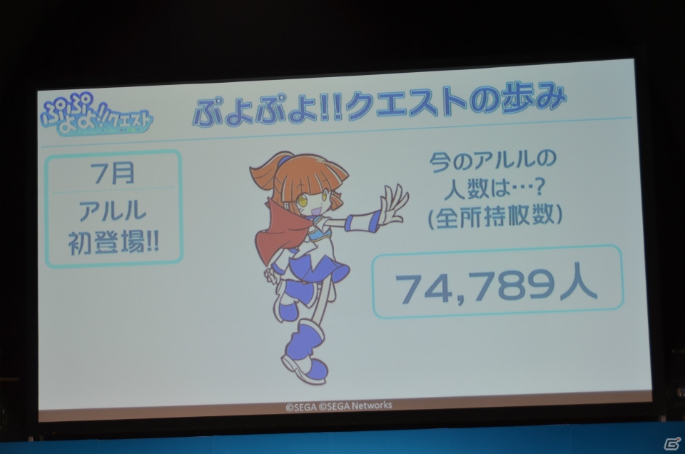 【セガネットワークス ファン感謝祭2013】「ぷよぷよ!!クエスト」ステージで「モンハン いつでもアイルーライフ」とのコラボが発表！新年には“ふりそでリデル”が登場の画像5