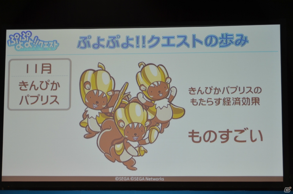 【セガネットワークス ファン感謝祭2013】「ぷよぷよ!!クエスト」ステージで「モンハン いつでもアイルーライフ」とのコラボが発表！新年には“ふりそでリデル”が登場の画像9