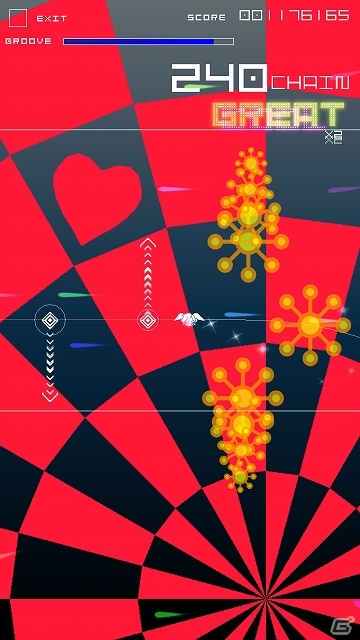 iOS「グルーヴコースター ゼロ」じん（自然の敵P）氏の楽曲パック「カゲロウプロジェクトパック 3」が配信！「エネ（2D）」のアバタープレゼントもの画像3
