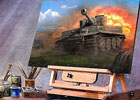 PC「World of Tanks」の「ガールズ＆パンツァー」コラボよりアキバビジョンの2月の時報が武部沙織に決定！新企画“イラストで知る日本戦車”も開始