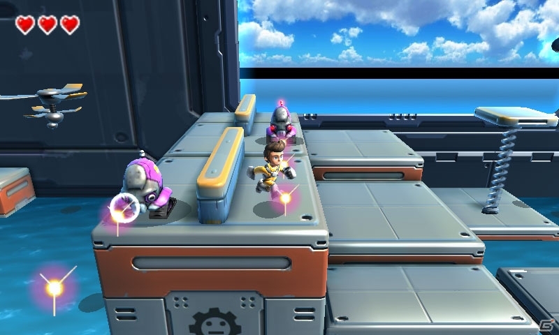 3DS「ジェットロケット プラネットアドベンチャー」配信開始―横スクロールや3D視点などパターンの異なるステージが楽しめるアクションゲームの画像3