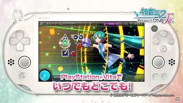 PS3/PS Vita「初音ミク -Project DIVA- F 2nd」藤田咲さんのナレーションと人気楽曲にのせてゲーム内容をおさらいできる最新プロモーション映像が公開の画像2