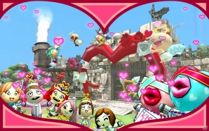 Xbox 360「Happy Wars」バレンタインデコレーションが登場！お城や「聖なるよろい」がラブリーな装飾にの画像3