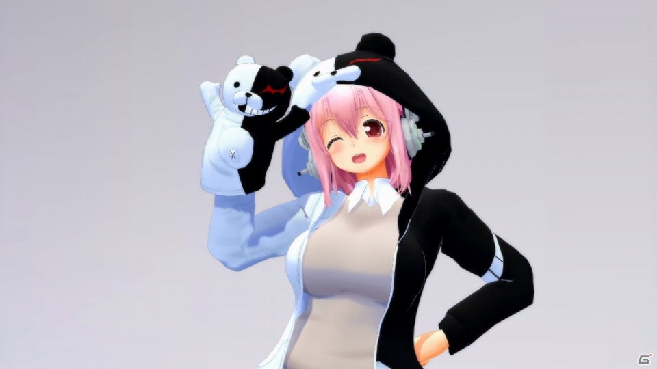 モノクマパーカー姿のすーぱーそに子を激写するチャンス！PS3「モット！ソニコミ」と「ダンガンロンパ」のコラボが決定の画像6