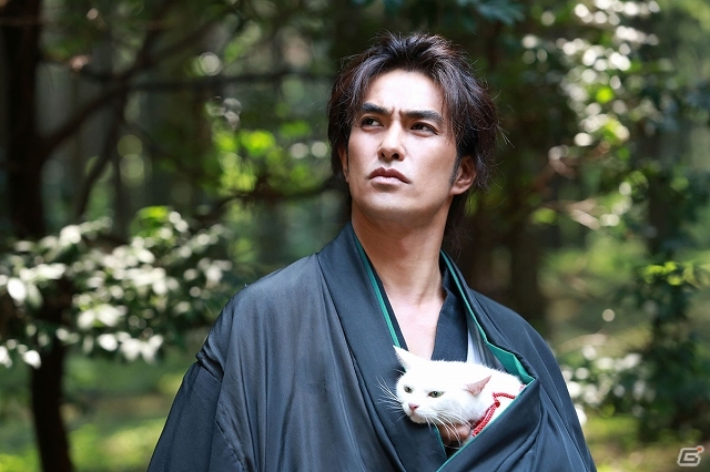 Mobage/Yahoo! Mobage「のぶニャがの野望」と映画「猫侍」のコラボレーションが決定―北村一輝さんが演じる剣豪・斑目久太郎がレアアイテムとして登場の画像1