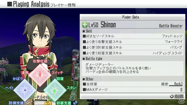 PS Vita「ソードアート・オンライン ―ホロウ・フラグメント―」武器の作成・強化が可能な「リズベット武具店」や10種類の武器による「ソードスキル」を紹介―サチたちの登場も判明！の画像24