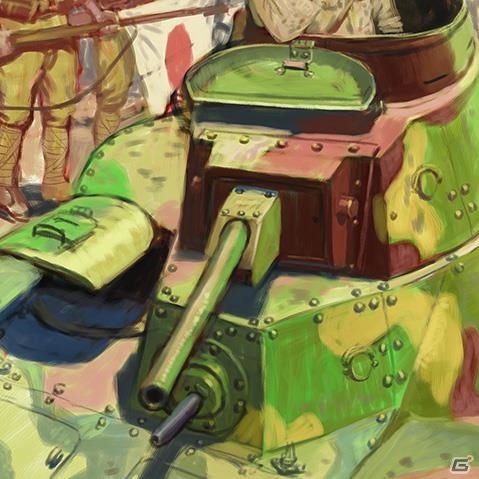 PC「World of Tanks」小林源文氏が描いた「九五式中戦車 ハ号」＆「ガールズ＆パンツァー」のキャラがゲームを解説する「はじめての戦車道 第8話」公開の画像1