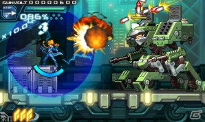 3DS「蒼き雷霆 ガンヴォルト」が2014年夏に配信決定！インティ・クリエイツと稲船敬二氏のタッグで生まれた横スクロール2Dアクションの画像22