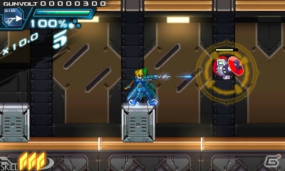 3DS「蒼き雷霆 ガンヴォルト」が2014年夏に配信決定！インティ・クリエイツと稲船敬二氏のタッグで生まれた横スクロール2Dアクションの画像10