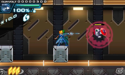 3DS「蒼き雷霆 ガンヴォルト」が2014年夏に配信決定！インティ・クリエイツと稲船敬二氏のタッグで生まれた横スクロール2Dアクションの画像11