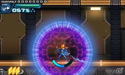 3DS「蒼き雷霆 ガンヴォルト」が2014年夏に配信決定！インティ・クリエイツと稲船敬二氏のタッグで生まれた横スクロール2Dアクションの画像14