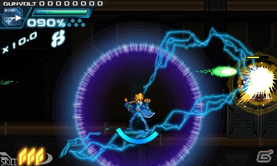 3DS「蒼き雷霆 ガンヴォルト」が2014年夏に配信決定！インティ・クリエイツと稲船敬二氏のタッグで生まれた横スクロール2Dアクションの画像17