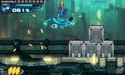 3DS「蒼き雷霆 ガンヴォルト」が2014年夏に配信決定！インティ・クリエイツと稲船敬二氏のタッグで生まれた横スクロール2Dアクションの画像24