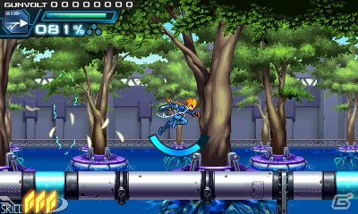 3DS「蒼き雷霆 ガンヴォルト」が2014年夏に配信決定！インティ・クリエイツと稲船敬二氏のタッグで生まれた横スクロール2Dアクションの画像25