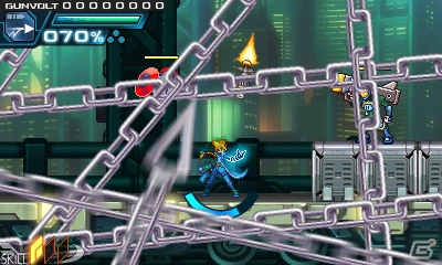 3DS「蒼き雷霆 ガンヴォルト」が2014年夏に配信決定！インティ・クリエイツと稲船敬二氏のタッグで生まれた横スクロール2Dアクションの画像28