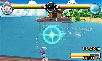 手軽にみんなで楽しめる3DS「おきらくフィッシング3D」＆Wii U「おきらくテニスSP」が本日より配信スタートの画像2