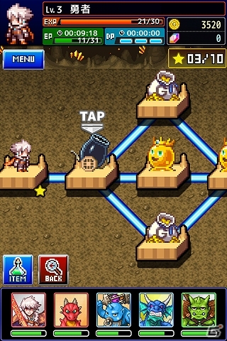 チョコチョコと動き回るドット絵キャラクターが懐かしい！iOS「勇者と1000の魔王」配信スタートの画像9