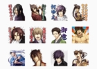 美麗なスタンプがトークを彩る―女性向けゲーム「薄桜鬼」のLINEスタンプが配信開始