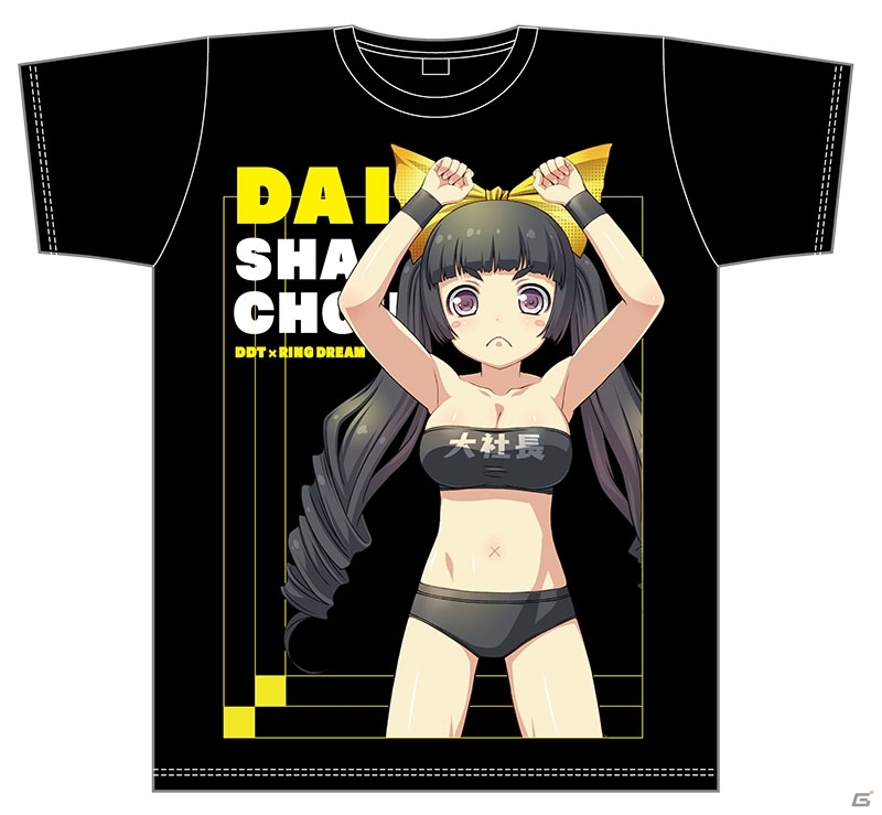 「リング☆ドリーム～女子プロレス大戦～」とのコラボレーショングッズとして「DDT美少女化計画」Tシャツ販売決定！DDTコラボイベントも実施予定の画像3