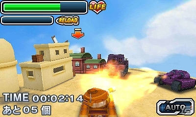 可愛いボディに熱い弾シイを込めて「デビルタンク軍」を打ち破れ！3DSダウンロードソフト「戦車3D」が4月2日に配信予定の画像8