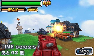 可愛いボディに熱い弾シイを込めて「デビルタンク軍」を打ち破れ！3DSダウンロードソフト「戦車3D」が4月2日に配信予定の画像9