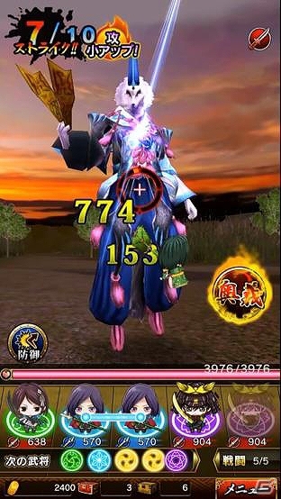 ちび武将達を次々とぶっ放そう！乱れ撃ちRPG「ノブナガストライク」iOS/Android向け事前登録の受付がスタートの画像2