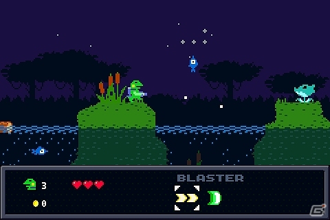 カエルは出張中のサラリーマン？爽快2Dアクション「ケロブラスター」がiOS/PC向けに配信決定！「LA-MULANA 2」「アスタブリード」と共にPAX EASTへ出展の画像2