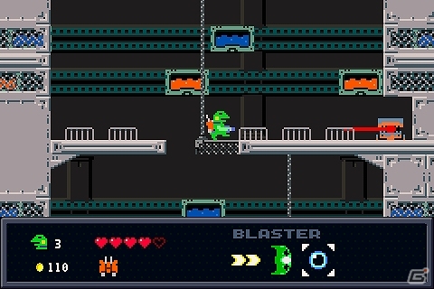 カエルは出張中のサラリーマン？爽快2Dアクション「ケロブラスター」がiOS/PC向けに配信決定！「LA-MULANA 2」「アスタブリード」と共にPAX EASTへ出展の画像3