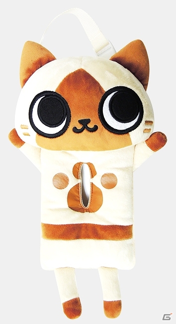 空気で膨らむアイルーのぬいぐるみやぬいぐるみティッシュカバーが4月下旬より登場！アミューズメント施設限定新作モンハングッズを紹介の画像4