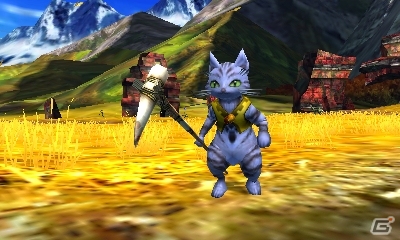 3DS「モンスターハンター4」「モンスターハンター・ザ・リアル2014」パーク限定の「オトモアイルー【ユニバー】」の配信が決定の画像1