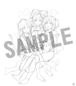 3DS「閃乱カグラ2 -真紅-」店舗別購入特典の描き下ろしイラストのラフが一挙公開！さまざまなキャラクターが魅力的に描かれた全9種の画像1