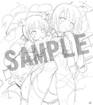3DS「閃乱カグラ2 -真紅-」店舗別購入特典の描き下ろしイラストのラフが一挙公開！さまざまなキャラクターが魅力的に描かれた全9種の画像6