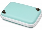 ポーチに収納したまま“すれちがい通信”の状況を確認できる！3DS LL用「おしらせポーチ」が新色ブルーを加えて再登場