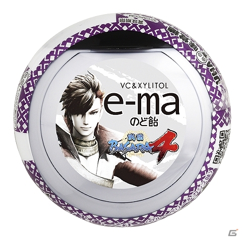 「戦国BASARA4」×「e-maのど飴」コラボレーション商品「e-maのど飴容器 戯画ベリー（ブルーベリー＆カシス味)」が販売開始の画像2