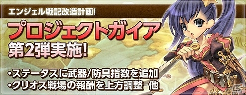 PS3/PC「エンジェル戦記」改造計画第2弾「プロジェクトガイア」が実施―高レベルマップ用の装備アイテム指数が追加されるなどより遊びやすく改善の画像1