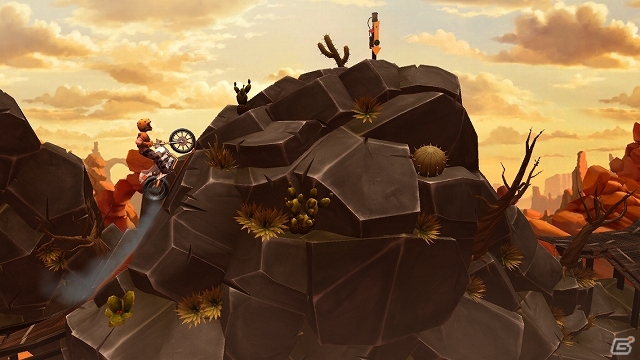 無人の荒野やビルの屋上をバイクで駆け抜けよう！iOS「トライアルズ ゴー」が配信開始の画像1