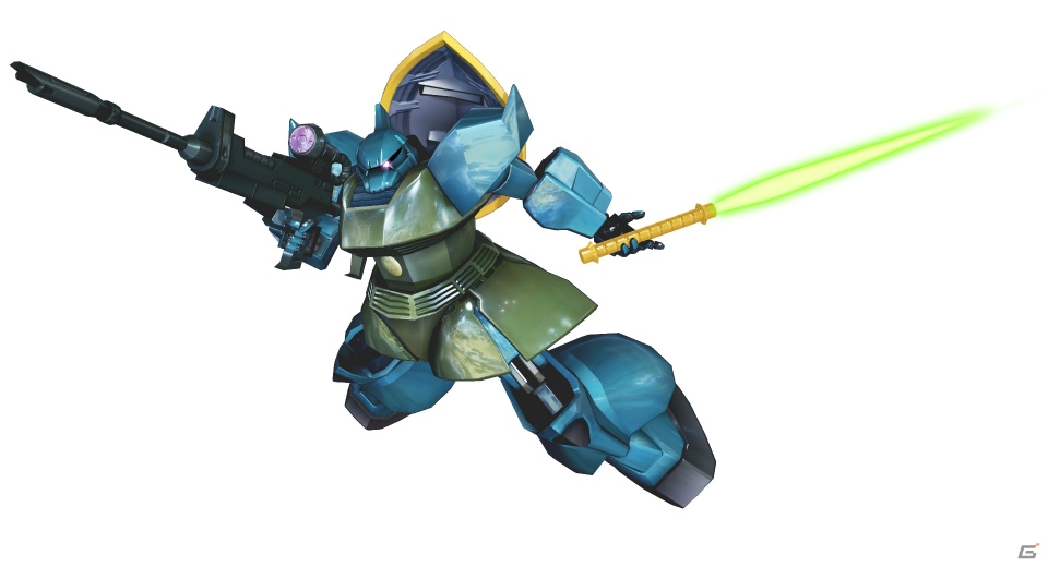PS3「機動戦士ガンダム エクストリームバーサス フルブースト」4月16日に配信されるゲルググ（ガトー搭乗）、ザクII（ドアン搭乗）の紹介映像が公開！の画像1