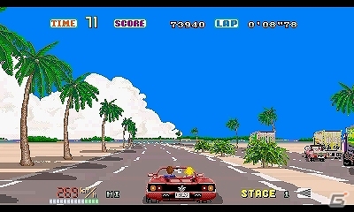 新車・新BGMなど多数の追加要素が搭載された3DS「3D アウトラン」4月23日に配信決定の画像1