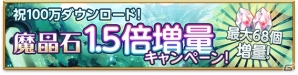iOS/Android「剣と魔法のログレス いにしえの女神」毎日「魔晶石」などをもらえる「100万ダウンロード突破記念キャンペーン」が開催の画像3