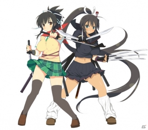 3DS「閃乱カグラ2 -真紅-」八重樫南氏が描き下ろした13名の