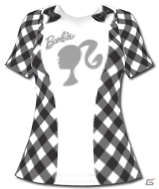 3DS「モデル☆おしゃれオーディション ドリームガール」新アイテム“バービー×ニコ☆プチ”のオリジナルコラボTシャツが配信の画像1