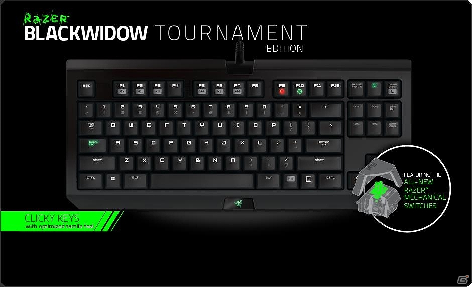 ゲーミングキーボード「BlackWidow Turnament Edition」静音モデル＆ゲーミングヘッドセット「Kraken Pro」が5月30日に発売の画像1