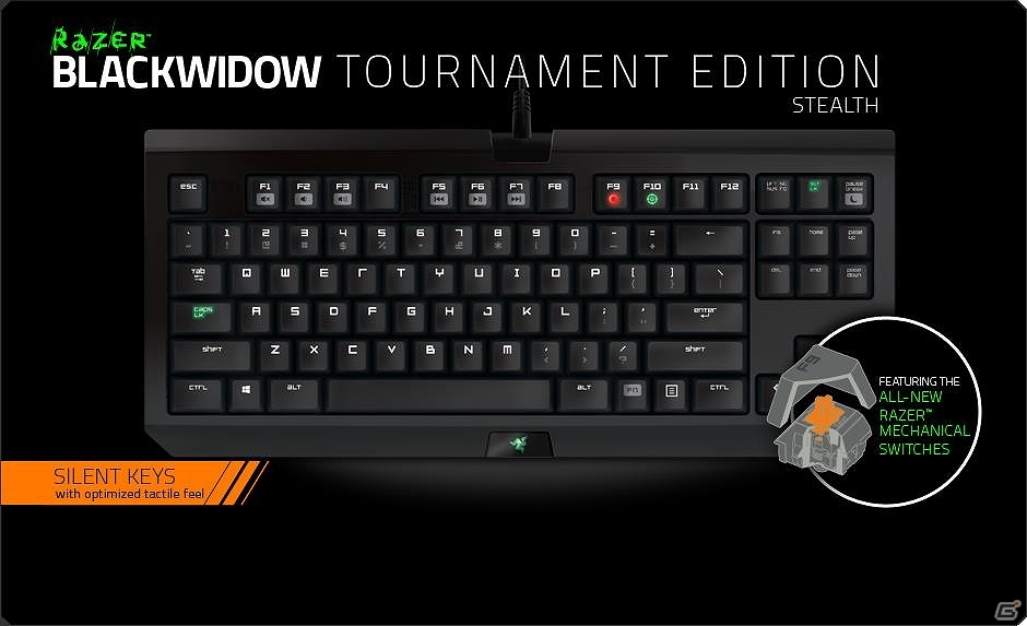 ゲーミングキーボード「BlackWidow Turnament Edition」静音モデル＆ゲーミングヘッドセット「Kraken Pro」が5月30日に発売の画像2