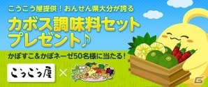 「ハッピーベジフル」こうこう屋提供のカボス調味料「かぼすこ」＆「かぼネーゼ」プレゼントキャンペーン実施！の画像1
