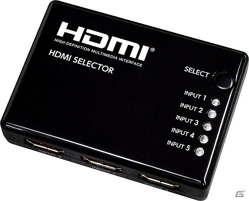スイッチ一つでHDMIの切り替えが可能なPS4/PS3用「CYBER・HDMIセレクター 5in1」が発売の画像2