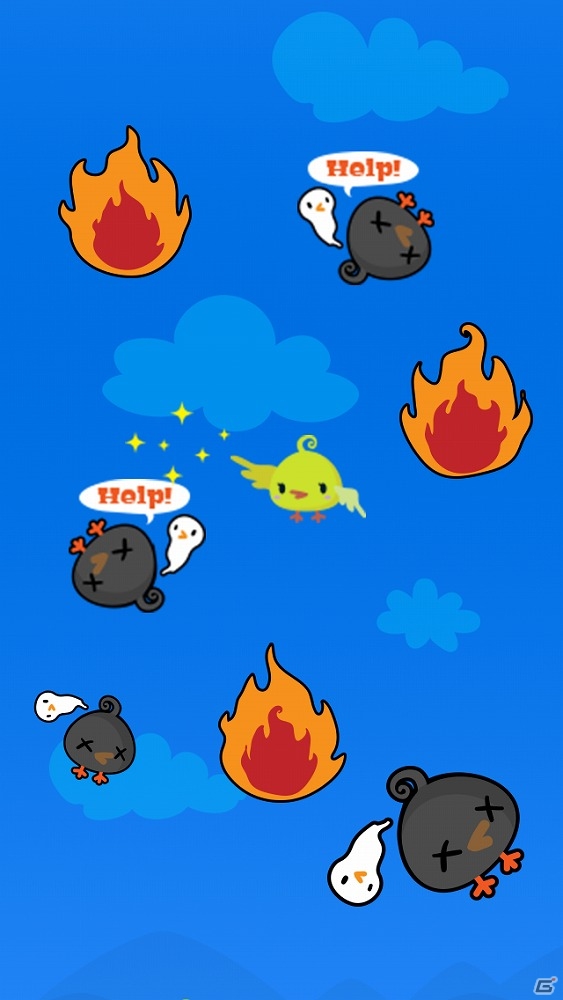 iOS/Android「ピヨ落ち」が6月4日に配信―焼き鳥になったピヨたちを救うカジュアルゲームの画像2